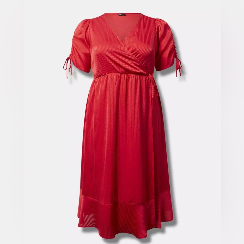 Torrid Vibrant Red High Low Dress